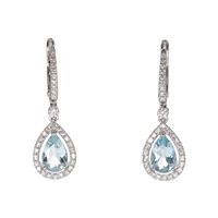 Pendientes Crivelli Mujer Acquamarina in Oro blanco Acquamarina 372-3492